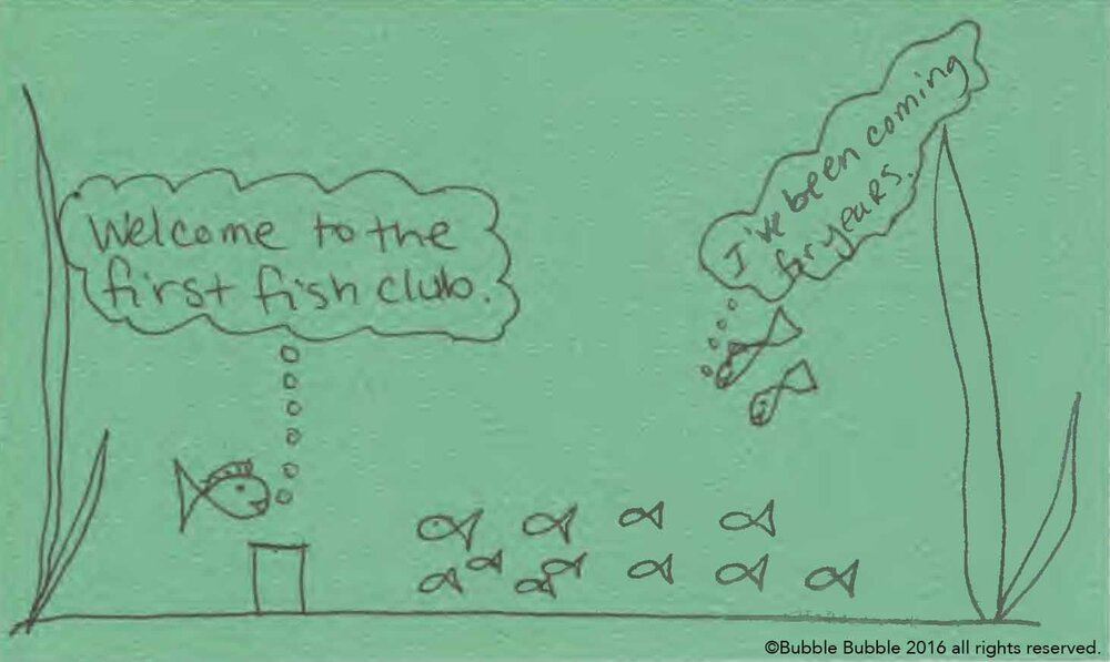 First Fish Club doodle