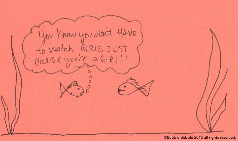 Girls doodle